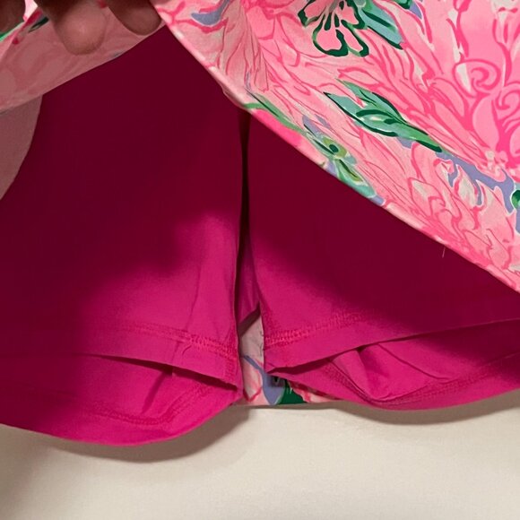 Lilly Pulitzer Luxletic skort size 14 try your zest floral tennis pickeball - Picture 7 of 10